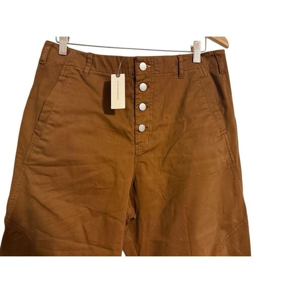Brand New Anthropologie Pilcro The Arin Mid Rise Button Front Barrel Pants 31 - Picture 6 of 13